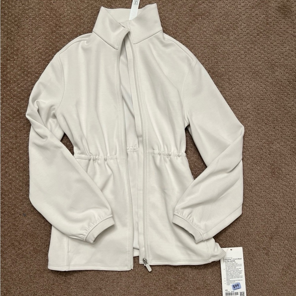 Lululemon Softstreme Cinch Waist Zip-Up Jacket NEW